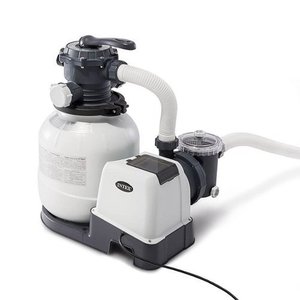 lot 45122 image: Intex 2100 GPH Above Ground Pool Sand Filter Pump
