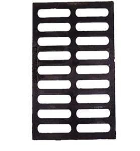 lot 45124 image: MOSINSBO Cast Iron Drain Grate, 20x12 Outdoor Drain Cover, 9LB Replacement Sewer Grate