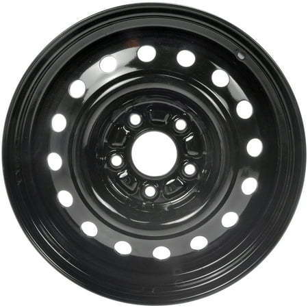 lot 5942 image: Dorman 939-251 16 x 6.5 In. Steel Wheel 5 x 114.3 for Specific Mazda Models Black