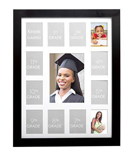 lot 5975 image: Kate & Milo School Days Frame, Holds 12 School Photos and Graduation Photo, Graduation Party Decorations