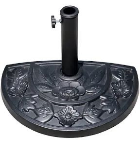 lot 5756 image: backyard expressions 17 lb half umbrella base