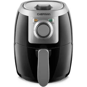 lot 5784 image: CHEFMAN Small, Compact Air Fryer Healthy Cooking, 2 Qt, Nonstick, User Friendly and Adjustable Temperature Control w 60 Minute Timer & Auto Shutoff, Dishwasher Safe Basket, BPA - Free, Black