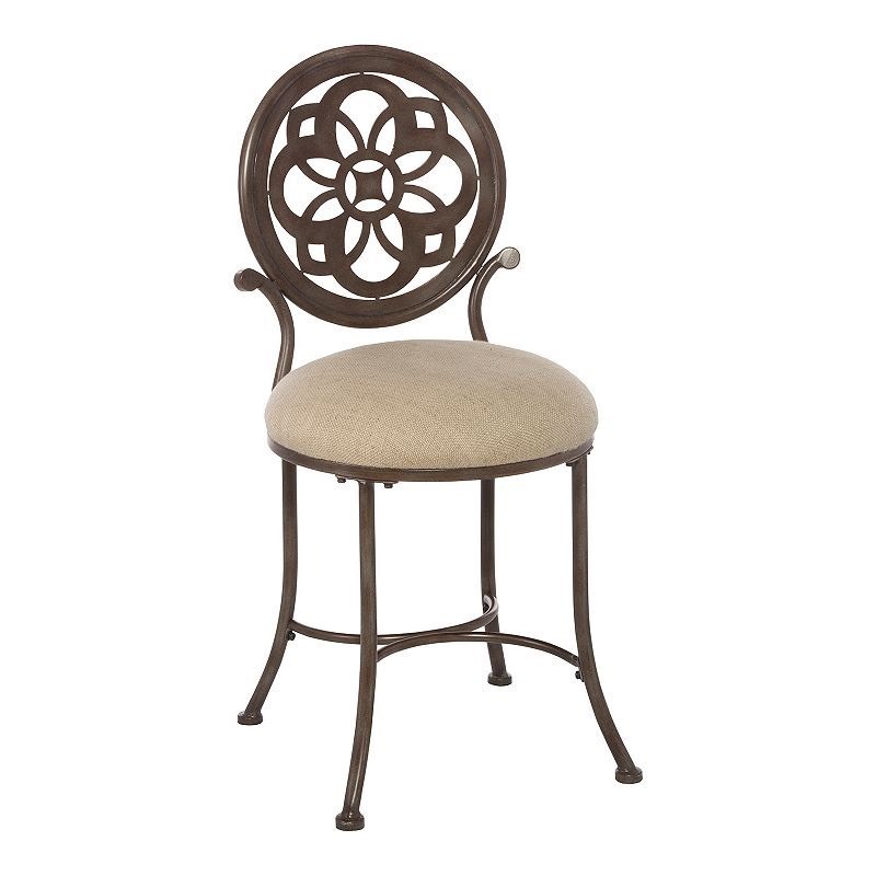lot 5813 image: Marsala Vanity Stool - unknown hardware
