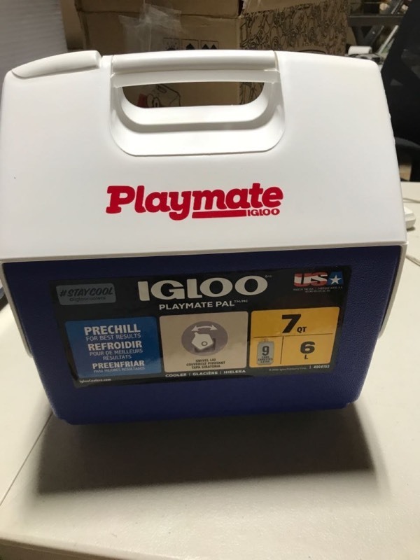 lot 5550 image: Igloo Playmate Pal Cooler Ice Chest - Blue