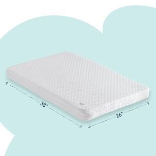lot 5685 image: hiccapop Pack and Play Pad Dual Sided wFirm Side (for Babies) & Soft Memory Foam Side (for Toddlers)  Memory Foam Play Yard Pad  Playard Pad Foam for Pack and Play Fits (38x26)