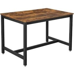 lot 2397 image: rectangle table with metal legs 48 inches