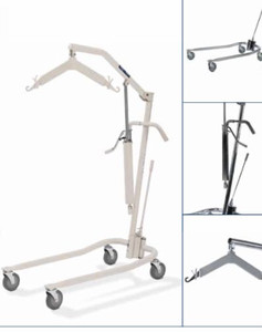 lot 2424 image: Invacare 9805P hydraulic lift portable patient