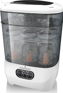 lot 3185 image: Baby Brezza Bottle Sterilizer and Dryer Advanced  HEPA Filter And Steam Sterilization  Dries 33 Percent Faster Then Original - Universal Fit up to 8 Baby Bottles