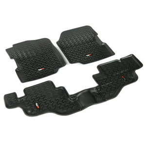 lot 3193 image: Rugged Ridge 12987.09 Floor Liner FrontRear Black 1976-1986 Jeep CJ-7  Wrangler 87-95  YJ