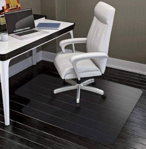 lot 3284 image: Office Chair Mat for Hard Wood Floors 36x47 Heavy Duty Floor Protector Easy Clean