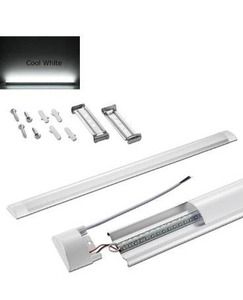 lot 3286 image: Viugreum 30W LED Flush Mount Ceiling Wraparound Light,3-Feet 3600 Lumens 6000K Cold White Lamp,Integrated LED Wrap Ceiling Light,Linear Indoor Lights,Modern Home Commercial Office Lamp (90CM 35Inch)