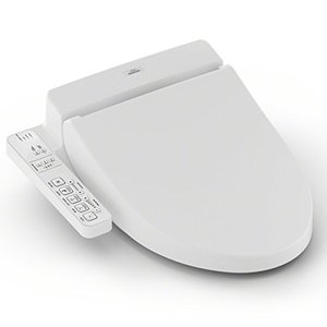 lot 3316 image: TOTO SW2033R#01 C100 Electronic Bidet Toilet Cleansing Water, Heated Seat, Deodorizer, Warm Air Dryer, and PREMIST, Round, Cotton White