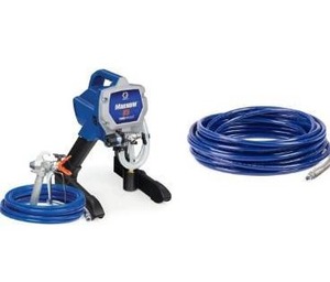 lot 3328 image: Graco Magnum 262800 X5 Stand Airless Paint Sprayer, Blue & 247340 14-Inch Airless Hose, 50-Foot, Feet