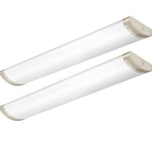 lot 3336 image: Tycholite Dimmable 4FT LED Kitchen Puff Ceiling Lights, 40W, 4800LM, 4000K, 4 Foot LED Linear Fixture 48 Inch Flush Mount LED Wraparound Shop Light for Garage, Office, Fluorescent Replacement, 2 Pack