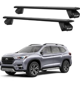 lot 3339 image: BougeRV Universal Anti-Theft Cross Bar Roof Rack 47 for car with Separated or Integrater Side Rail with Groove Black Aluminum Cross Bar(1 Pair)