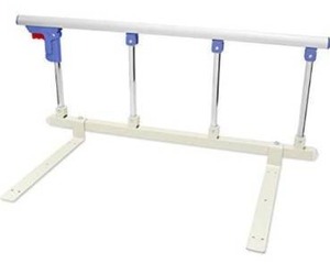 lot 3347 image: Bed Rail Safety Side Guard - Assist Handle Handicap Bed Railing - Folding Hospital Bedside for Elderly, Seniors, Adults
