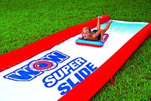 lot 3367 image: WOW World of Watersports Super Waterslide 25 x 6 Feet Giant Backyard Waterslide with Sprinkler, 20-2212