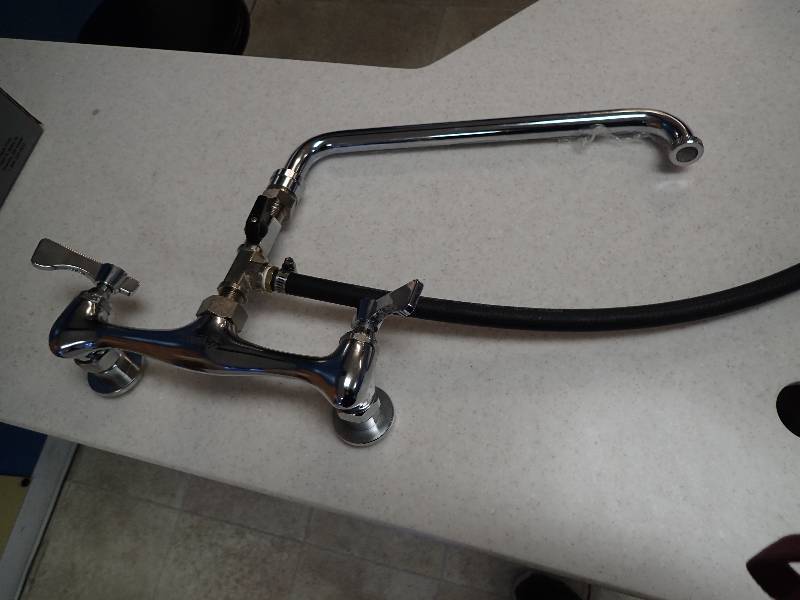 lot 1568 image: Krowne Commercial Sink Faucet