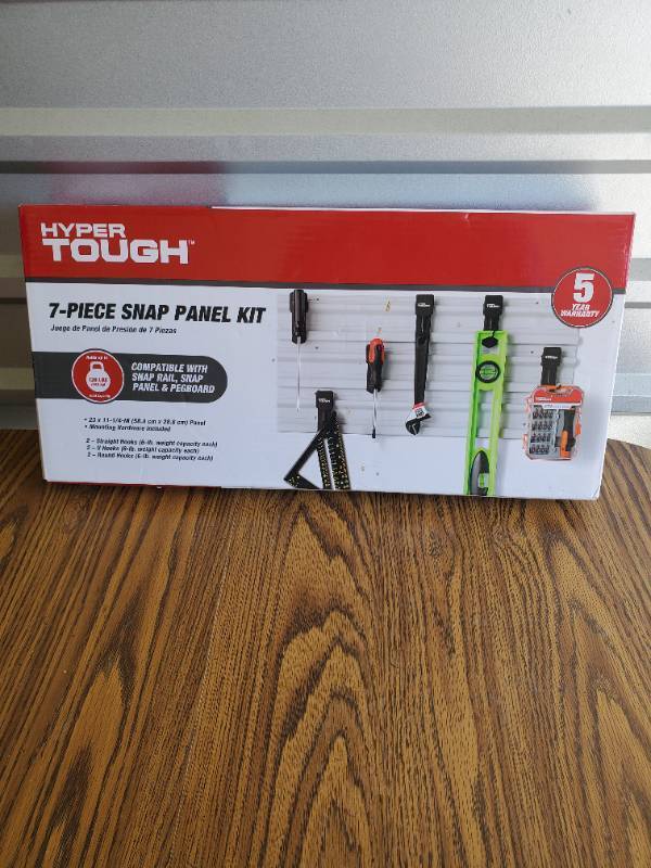 lot 1008 image: Hyper Tough Quick-Release 7-Piece Snap Panel Kit