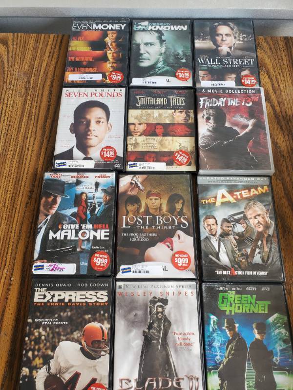 lot 1080 image: Lot of 12 DVDs