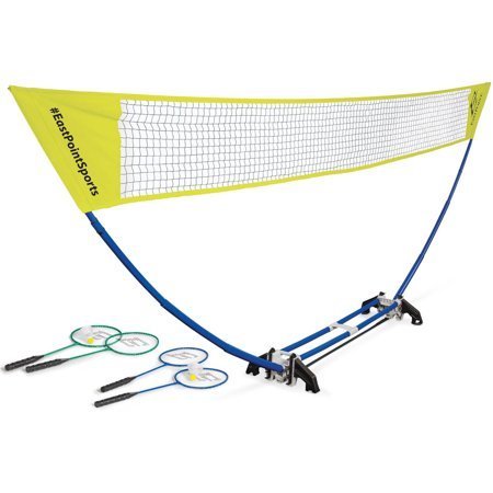 lot 1174 image: EastPoint Sports Easy Setup Badminton Set - Outdoor Net & Equipment