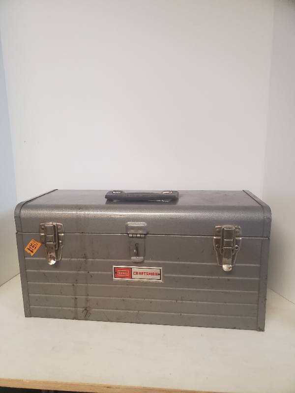 lot 1203 image: Sears Craftsman Tool Box With Tool Tray