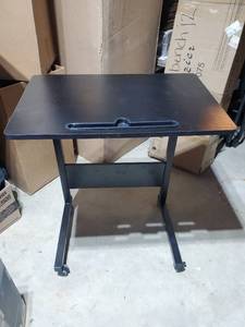 lot 1787 image: Adjustable Height Rolling Desk