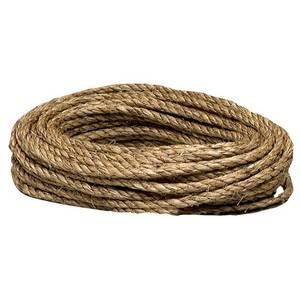 lot 1655 image: Garden Tools Lehigh Twisted Manila Rope, Multi-Colored