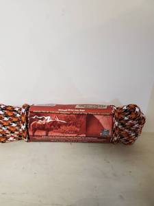 lot 1688 image: Wellington Cordage P32C1650 0. 5 inch x 50 ft. Diamond Braid Poly Rope Tough 32 Strand Cover