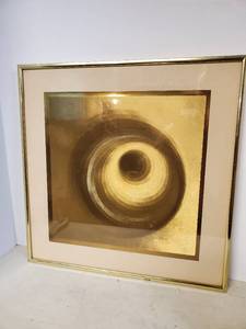 lot 1692 image: Metallic Optical Illusion Wall Picture