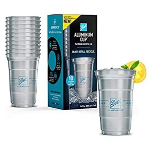 lot 29863 image: Ball Aluminum Cup Recyclable Party Cups  (20oz) (10ct) (1 Box)