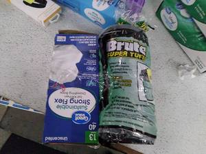 lot 29873 image: Trash Bags Lot (2pcs)  (See photos)  (SOLD AS IS)