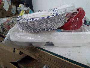 lot 29887 image: Disposable Kitchen Items Bundle (3pcs)  (See photos)  (SOLD AS IS)