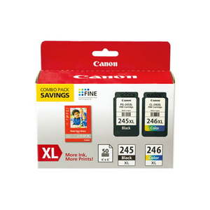 lot 29904 image: Canon Ink and Photo Paper Combo Pack  (PG-245XLCL-246X)