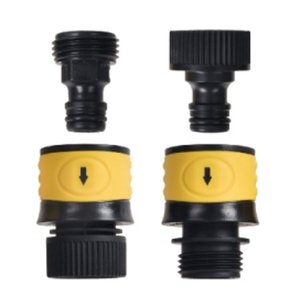 lot 29925 image: Expert Gardener Plastic 4 Piece Hose Quick Connect Set