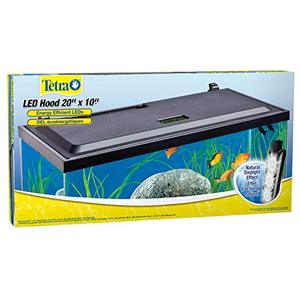 lot 30271 image: Tetra LED Low Profile Aquarium Hood with Hidden Lighting   (19.3125 Inches x 9.375 Inches x 2.5 Inches)