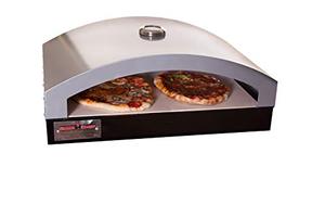 lot 30281 image: Camp Chef Artisan Outdoor Pizza Oven, 16 Two Burner Accessory, Ceramic Pizza Stone  (16 in. x 24 in. x 9 in)