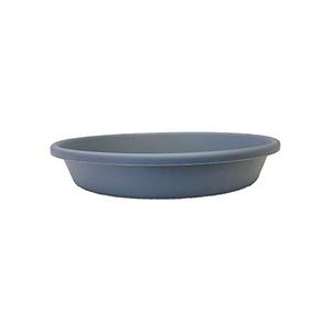 lot 30288 image: The HC Companies Non Fading Durable Plastic Planter Saucer Tray for 24 Inch Classic Pot Container, Slate Blue