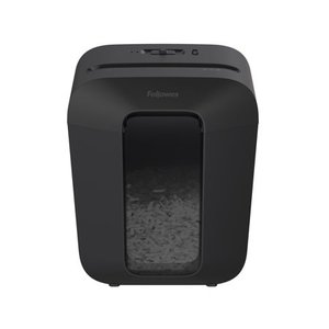 lot 30297 image: Fellowes LX50-RS 9-Sheet Cross Cut Paper Personal Shredder, Black