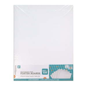 lot 30302 image: PenGear Poster Board Paper, White  (22 x 28)  (6 Sheets)  (Set of 8)