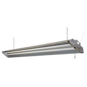 lot 30307 image: Hyper Tough 4 ft Steel, 5000 Lumen LED Shop Light, Grey