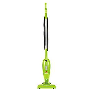 lot 30319 image: Bissell Featherweight Stick Lightweight Bagless Vacuum with Crevice Tool, 20336, Lime - Plugged in and turns on