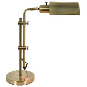 lot 30322 image: Decor Therapy TL20413 Adjustable Pharmacy Zadar Brass Table Lamp