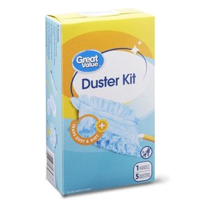 lot 30325 image: Great Value Duster Kits & 1 Great Value Duster Refills (3 Packs)  (18 ct)  (4pcs Total)