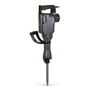 lot 30387 image: TR Industrial TR89105 Original Demolition Jack Hammer with Point and Flat Chisel Bit, Silver   (Retails $179) (USED--SOLD AS IS)