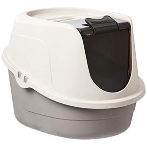 lot 31135 image: Amazon Basics No-Mess Hooded Cat Litter Box, Large  (24 x 18 x 17 Inches)