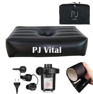 lot 31185 image: Pj Vital Inflatable BBL Mattress - Brazilian Butt Lift Twin for Recovery, Black