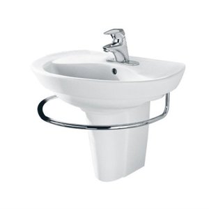 lot 31192 image: RAVENNA PEDESTAL - TOWEL BAR ONLY, CHROME