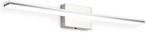 lot 31234 image: BRIVOLART LED Bathroom Vanity Lighting Fixtures 16W 31.49 Long Shade, Stainless Steel