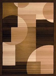 lot 31723 image: United Weavers Dallas Zoom Accent Rug, Contemporary Indoor Rug with Jute Backing, Geometric Pattern, Brown  (2 x 3)